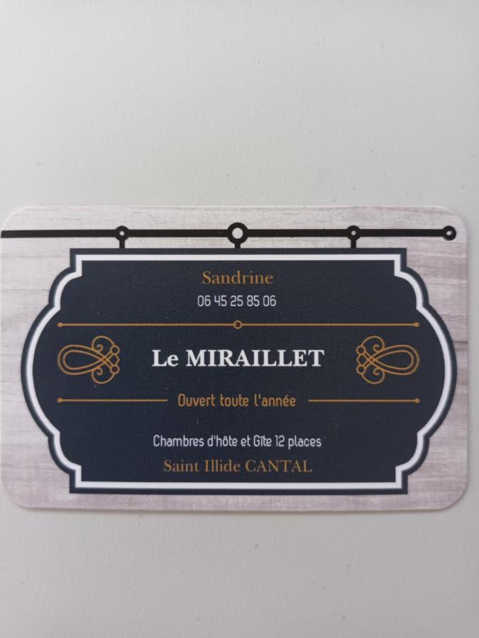 Le Miraillet, Chambre Hote Saint-Illide ภายนอก รูปภาพ